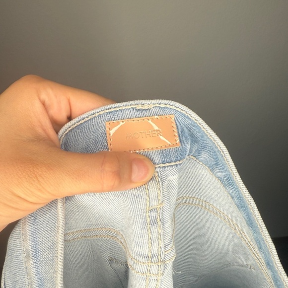 MOTHER The Insider Sneak Lost Art Jeans Blue Size 27 Stretchy Denim - Picture 5 of 9